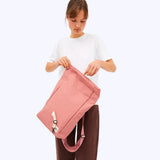 Mini Sac à Dos Rolltop - Rose Pâle