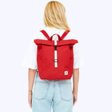 Petit sac à dos rouge Rolltop
