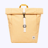 Mini Sac à Dos Rolltop - Vichy Moutarde