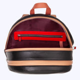 Favignana - Petit Sac à Dos en Cuir Noir