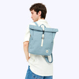 Rolltop Mini Sac à Dos Ordinateur 13 Pouces Bleu Clair