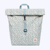 Rolltop Mini Sac à Dos Ordinateur 13 Pouces Motif Fleurs