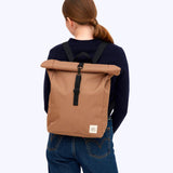 Rolltop Mini Sac à Dos Ordinateur Marron