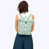 Rolltop Mini Sac à Dos Ordinateur Vert Pastel