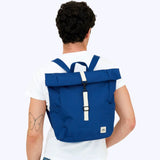 Rolltop Mini Sac à Dos Ordinateur Bleu