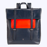 Sac à Dos en Cuir Bleu