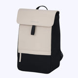 Sac à Dos Ordinateur Imperméable Beige et Noir