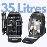 Sac à Dos Photo Ordinateur Portable 35 Litres