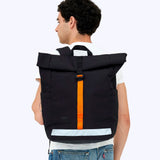 Lars Roll - Sac à Dos Rolltop Noir pour Ordinateur