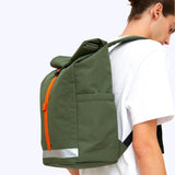 Lars Roll - Sac à Dos Rolltop Vert pour Ordinateur