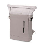 Sac à Dos Urbain Pour Femme Imperméable Beige et Blanc