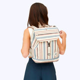 Sac à Dos Ville Femme de capacité de 19 L à Rayures